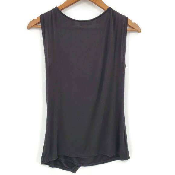 NYC Womens Sleeveless Draped Neck Blouse Small - Picture 3 of 10